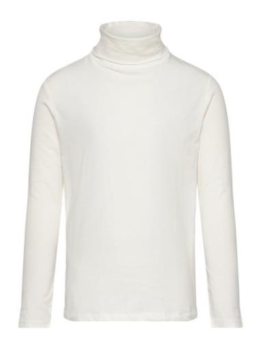 Turtleneck Long-Sleeved T-Shirt Tops T-shirts Turtleneck White Mango