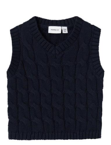 Nbmremon Knit Slipover Tops Vests Navy Name It