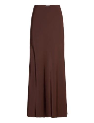 The Ally Long Skirt Skirts Maxi Skirts Brown Marville Road