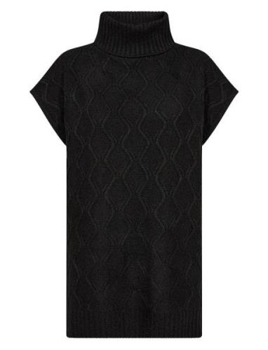 Sc-Irwin Tops Knitwear Ponchos Black Soyaconcept