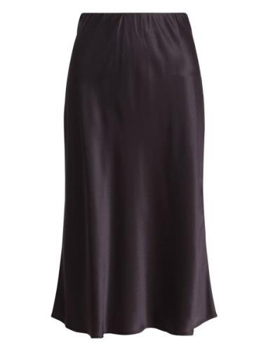 Acetate-Blend Skirt, Simplita Skirts Knee-length & Midi Skirts Brown I...