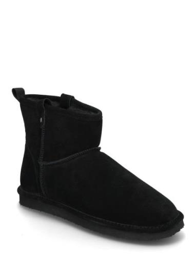 Biasnowman Short Boot Suede Shoes Boots Winter Boots Black Bianco