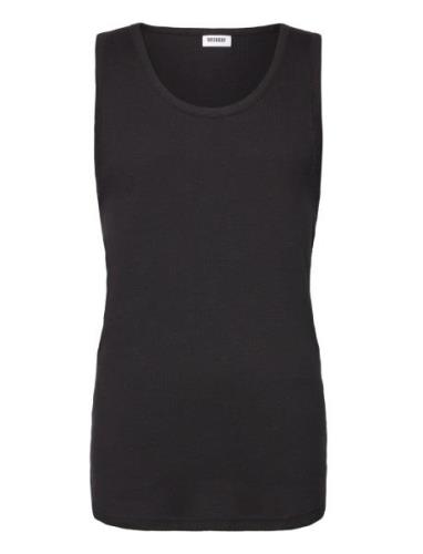 Standard Tank Top Tops T-shirts Sleeveless Black Weekday