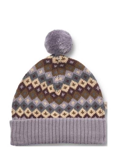 Knit Beanie Nolo Accessories Headwear Hats Winter Hats Purple Wheat