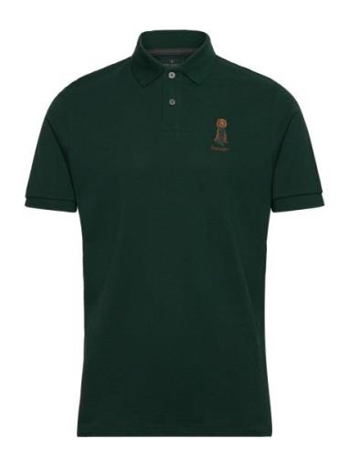 Heritage Harry Polo Tops Polos Short-sleeved Green Hackett London