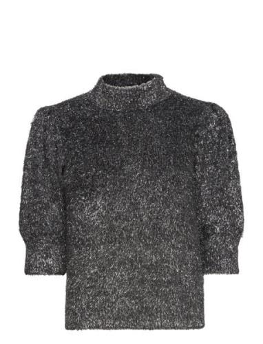 Msbritney Knit T-Shirt Tops Knitwear Jumpers Silver Minus