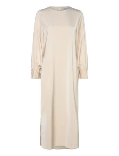 The Elodie Dress Knælang Kjole Cream Marville Road