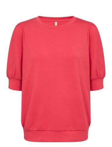 Sc-Banu Tops Sweatshirts & Hoodies Sweatshirts Red Soyaconcept