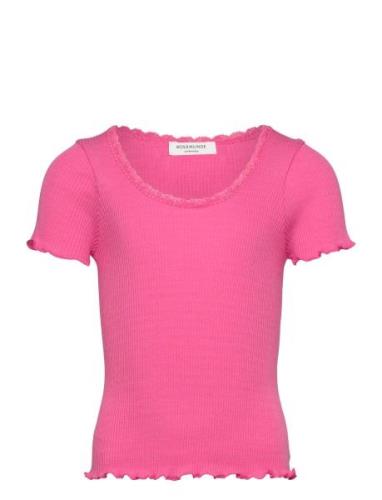 Baybay Tee Tops T-Kortærmet Skjorte Pink Rosemunde Kids