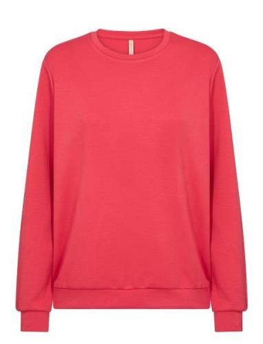 Sc-Banu Tops Sweatshirts & Hoodies Sweatshirts Pink Soyaconcept