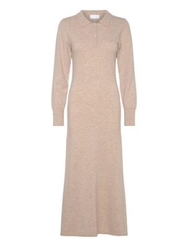 Ingunn Knit Dress Maxikjole Festkjole Cream Creative Collective