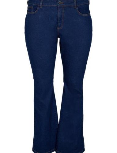 Jolivia, Ellen Jeans Bottoms Jeans Boot Cut Blue Zizzi