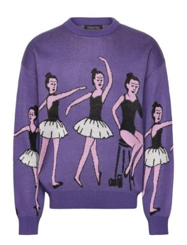 Ballet Lilac Jumper Designers Knitwear Round Necks Purple Pas De Mer