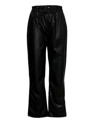 Vera Pu Trousers Bottoms Trousers Leather Leggings-Bukser Black Gina T...