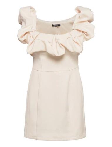 Juniper Dress Kort Kjole Cream Gina Tricot