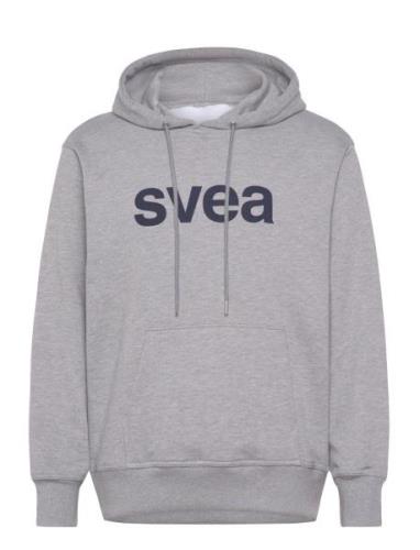 Smcowen Hoodie Tops Sweatshirts & Hoodies Hoodies Grey Svea