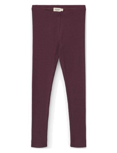 Leg Bottoms Leggings Burgundy MarMar Copenhagen