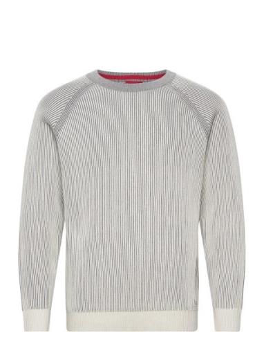 Squizzo Tops Knitwear Round Necks White HUGO