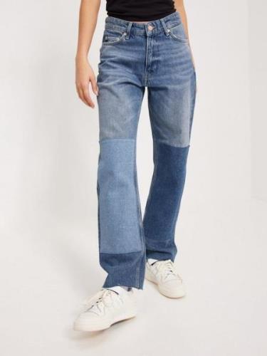 Only - High waisted jeans - Dark Blue Denim - Onljoly Hw Straight Ank ...