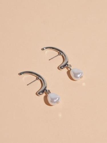 Pieces - Øreringe - Silver Colour Mop - Pcemma Earrings D2D - Smykker ...