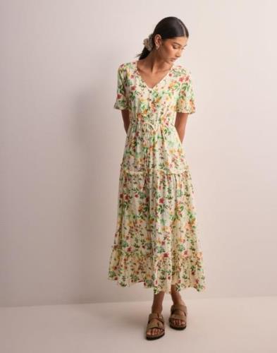 Object Collectors Item - Blomstret - Objlorena S/S Long Dress Rep