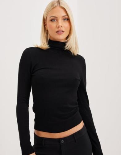 Vero Moda - Sort - Vmglory Ls Rollneck Blouse Ga Noos