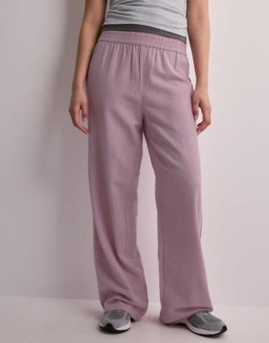 Pieces - Pink - Pcmilano Hw Wide Pant