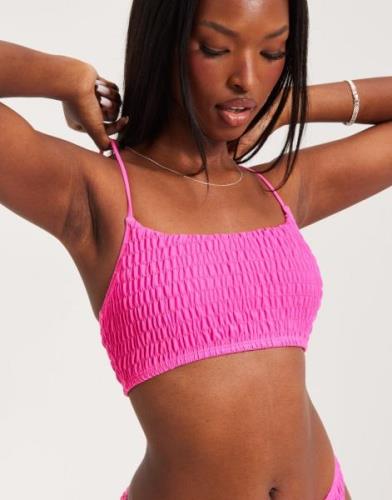 Nelly - Pink - Smock Bikini Top