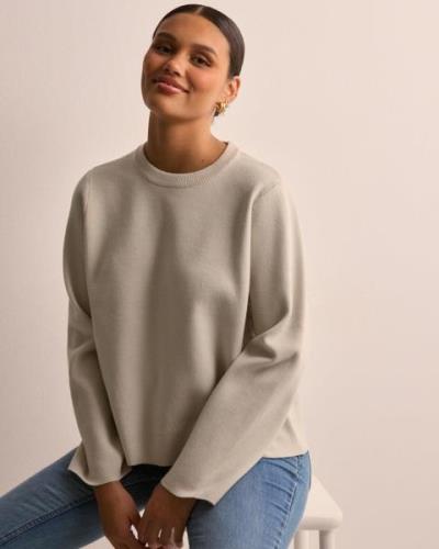 Object Collectors Item - Beige - Objreynard Square Sleeve O-Neck Noo