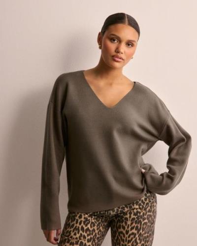 Object Collectors Item - Brun - Objreynard V-Neck Pullover Noos