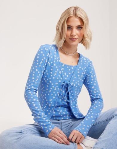 Only - Blomstret - Onllinas Cardigan/Singlet Cs Jrs