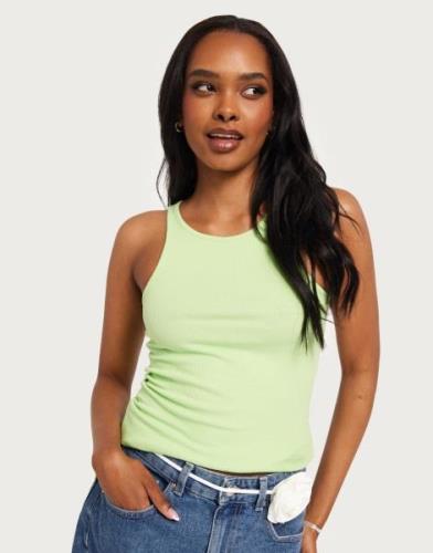 Only - Grøn - Onlkenya Rib Tank Top Jrs Noos