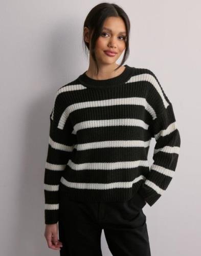 JDY - Ternet/Stribet - Jdyjusty L/S Stripe Pullover Knt No