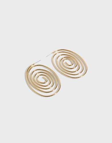 Nelly - Guld - Swirl Hoops