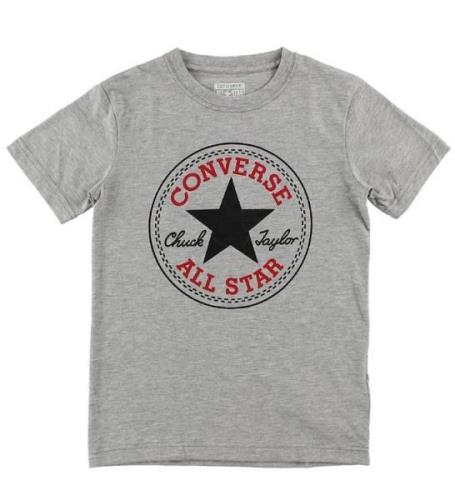 Converse T-shirt - GrÃ¥meleret m. Logo