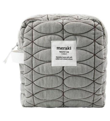 Meraki Toilettaske - Mentha - Light Grey/Army Green