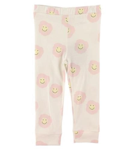 Stella McCartney Kids Leggings - Hvid/Rosa m. Blomster