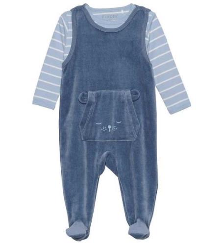 Fixoni Sparkedragt m. Body l/Ã¦ - Velour - Blue Fushion