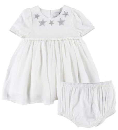 Stella McCartney Kids Kjole m. Bloomers - Hvid m. Stjerner