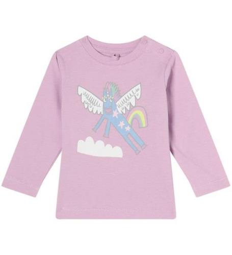 Stella McCartney Kids Bluse - Lilla m. EnhjÃ¸rning