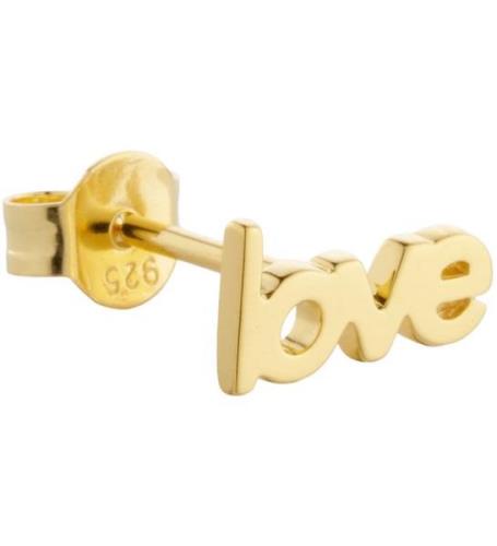 Design Letters Ã?rering - 1 stk. - LOVE - 18K Guldbelagt