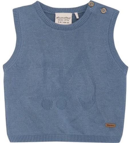 Minymo Vest - Strik - China Blue