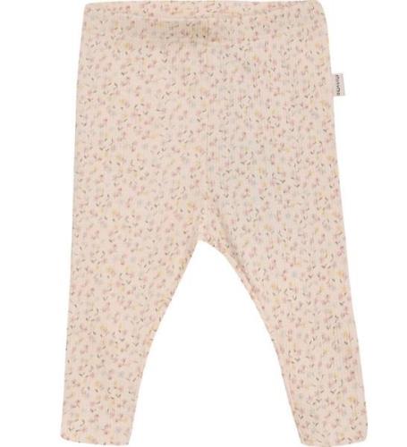 Minymo Leggings - AOP - Rib - Pink Champagne