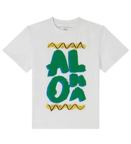 Stella McCartney Kids T-shirt - Hvid/GrÃ¸n m. Print