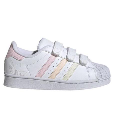 adidas Originals Sko - Superstar CF C - Hvid/Rosa/Gul