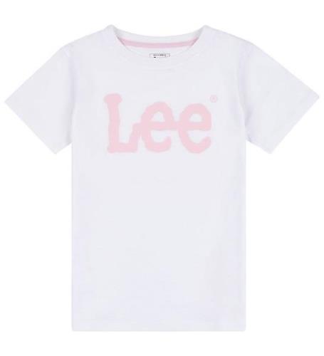 Lee T-Shirt - Wobbly Graphic - Bright White