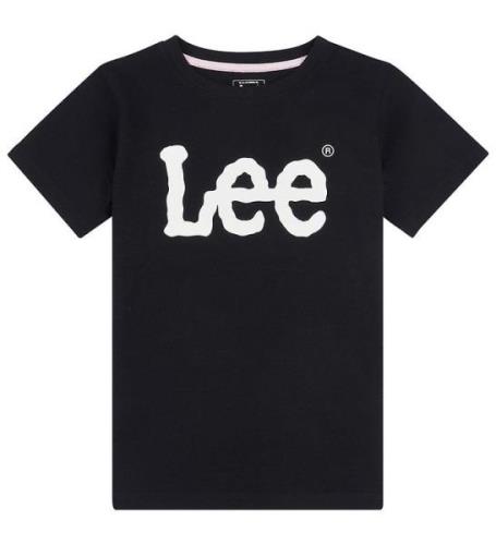 Lee T-Shirt - Wobbly Graphic - Sort