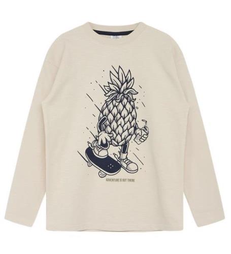 Hust and Claire Bluse - Albertus - Sand Stone m. Ananas