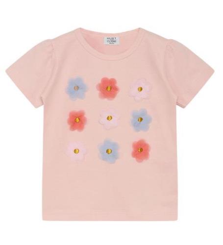 Hust and Claire T-shirt - Aliana - Icy Pink m. Blomster