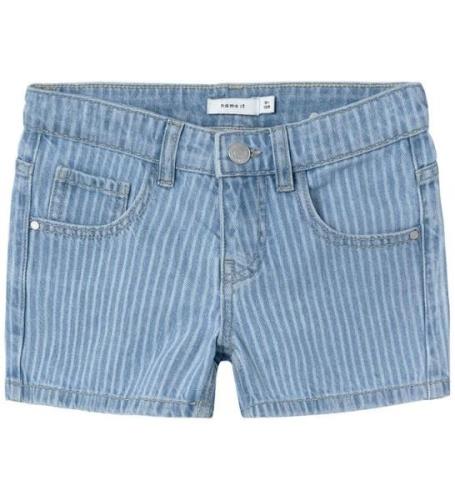 Name It Shorts - NkfRose - Denim Blue m. Striber